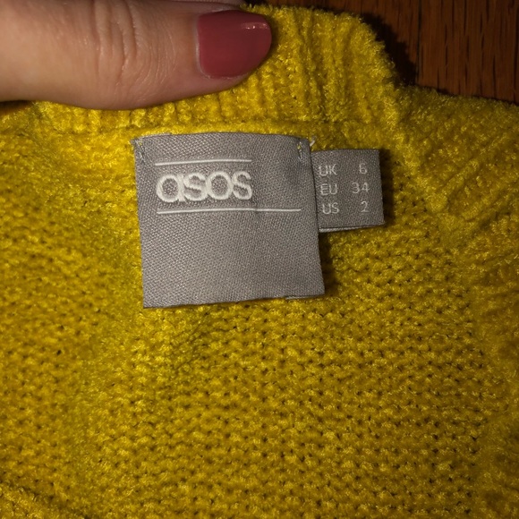 Chartreuse Chenille sweater - Picture 3 of 5